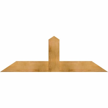 Ekena Millwork Portland Rough Sawn Timber Gable Bracket, Western Red Cedar, 60"W x 20"H x 2"D x 6"F, 8/12 Pitch GBW060X20X0206POR00RWR